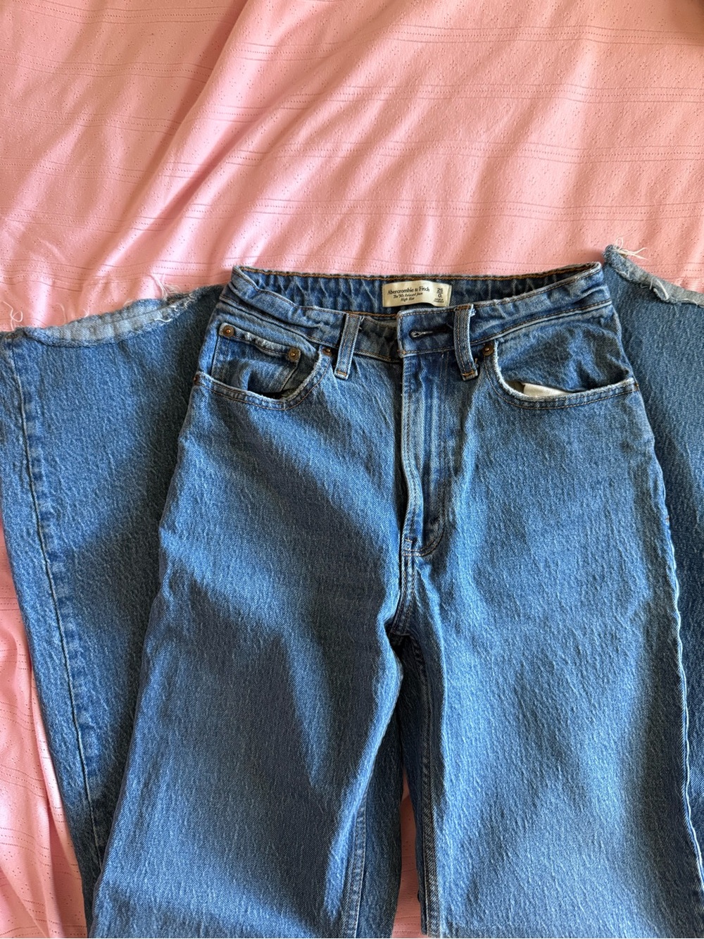 Abercrombie High-Rise Women's Blue Jeans